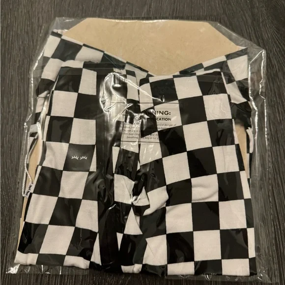 🏁 Cool Checks Little Sleepies Checkered Bamboo Zippy Sleeper PJ Sleeper NEW 2T - Picture 3 of 8